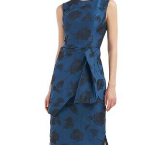Kay Unger Tina Floral Midi Dress Size 8